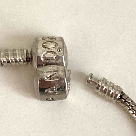 Sterling chain charm bracelet with Pandora panache + box! - Picture 4 of 7